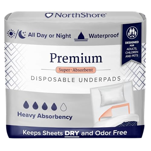 NorthShore Premium, 36 x 36, 40 oz, Green Super-Absorbent Underpads (Chux), X-Large, Pack/10