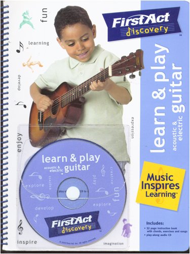 Learn & Play Acoustic & Electrical Guitar: Young Beginners (FirstAct Discovery, Play-along CD and instruction book with chords, exercises and songs)