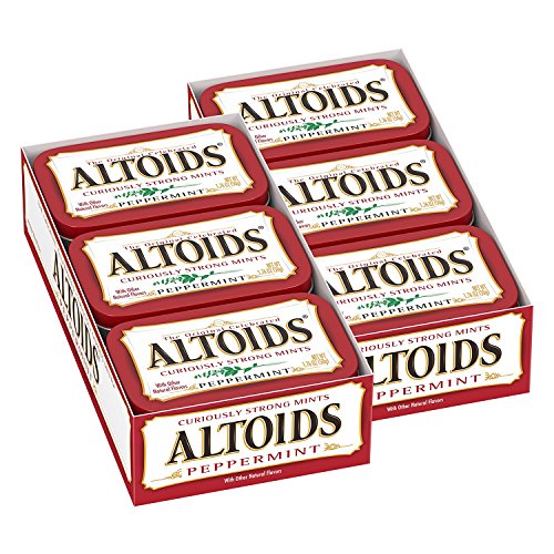 Book Cover ALTOIDS Classic Peppermint Breath Mints, 1.76-Ounce Tin (Pack of 12)