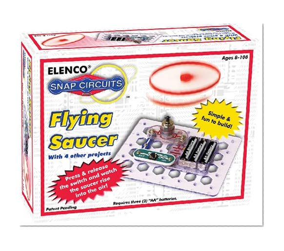 Book Cover Snap Circuits Flying Saucer Kit Discovery Kit | 5 UFO Projects | 4-Color Project Manual | Lots of STEM Fun