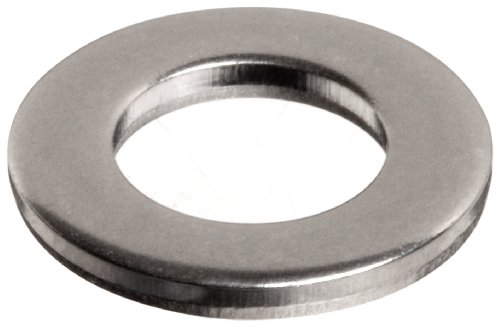 Small Parts M4D125A188 18-8 Stainless Steel Flat Washer, Plain Finish, Meets DIN 125, M4 Hole Size, 4.3mm ID, 9mm OD, 0.8mm Nominal Thickness (Pack of 100)