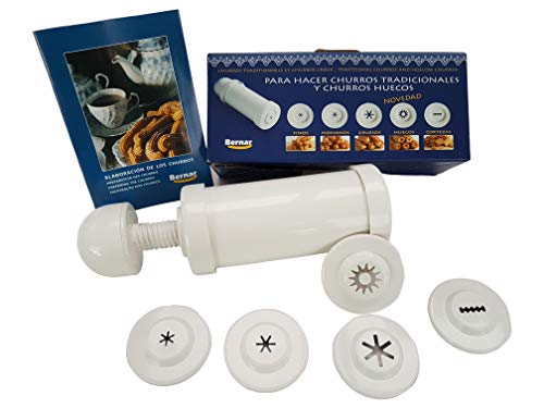 Bernar Churro Maker Easy Tool for Deep Fry Churro in 8 Difference Shapes