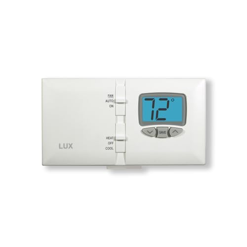 Lux DMH110-A04 Mechanical Non-Programmable Thermostat; 1 Heat, 1 Cool