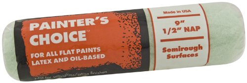 Wooster Brush R276-9 Painter's Choice Roller Cover, 1/2-Inch Nap, 9-Inch , Green