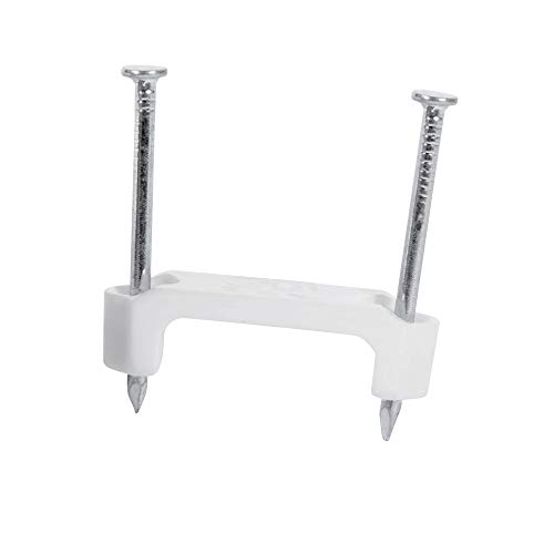 Gardner Bender PS-150 Plastic Staple, Â½ Inch., 14/2, 12/2, 10/2 (NM) Cable, Quick / Easy Installation, for Romex, UF, (NM) & More, 100 Pk., White