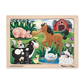 Melissa & Doug 12pc On the Farm Jigsaw Puzzle