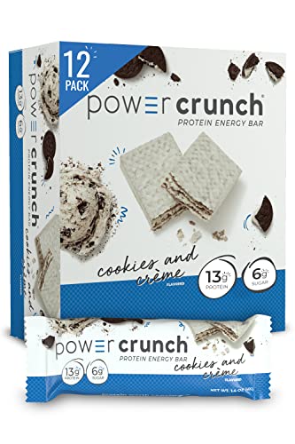 Power Crunch Protein Energy Bar, Cookies & CreamÂ 12 ea
