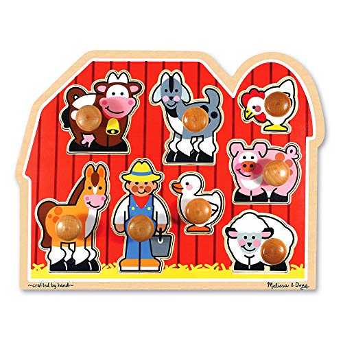 Melissa & Doug Farm Animals Jumbo Knob Wooden Puzzle