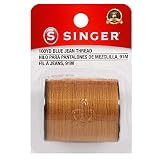 SINGER 67120 Blue Jean Thread, 100 Yards, Old Gold