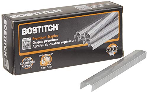 Book Cover Bostitch B8 Staples, Chisel Point, Use In B8C Line, 1/2 x 1/4 Inches (BOSSTCR211514)