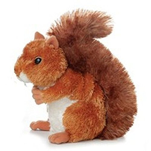 Book Cover Aurora® Adorable Mini Flopsie™ Nutsie™ Stuffed Animal - Playful Ease - Timeless Companions - Red 8 Inches