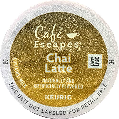 Book Cover Cafe Escapes Chai Latte K-Cups, 16 Count (Packaging May Vary)