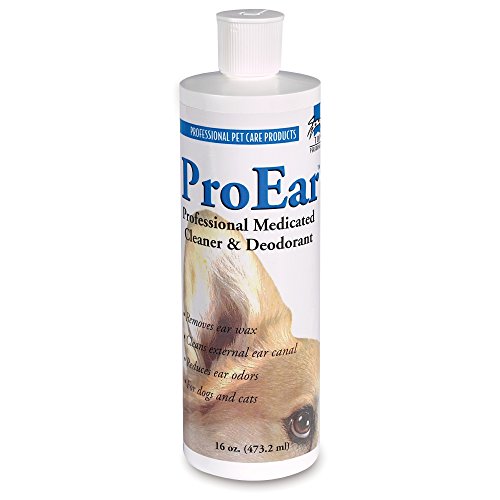Book Cover Top Performance ProEar Professional Medicated Ear Cleaners â€” Versatile and Effective Solution for Cleaning Dog and Cat Ears, 16 oz.