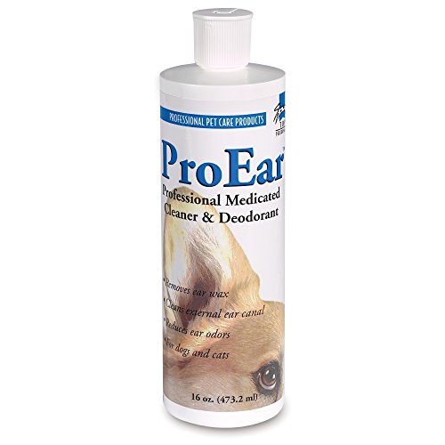 Top Performance ProEar Professional Medicated Ear Cleaners — Versatile and Effective Solution for Cleaning Dog and Cat Ears, 16 oz.