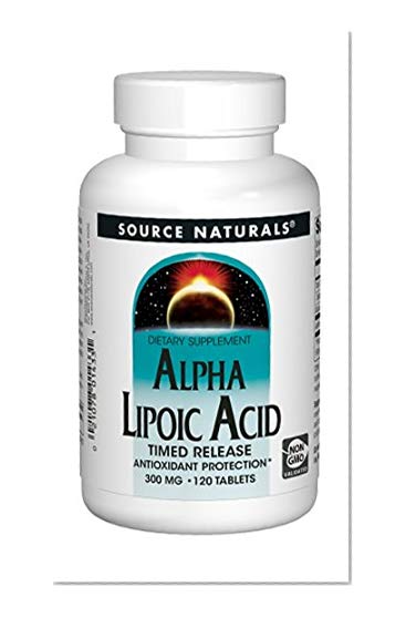 Book Cover Source Naturals Alpha Lipoic Acid 300 mg Powerful Time Released Antioxidant (600 mg per serving) - 120 Tablets