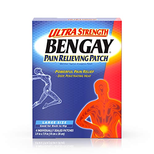 Bengay Ultra Strength, Pain Relieving Patch, Large Size, 4 Count