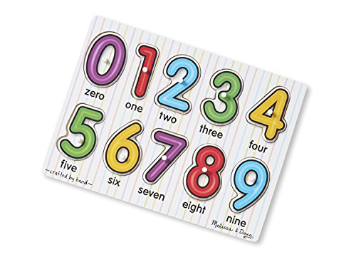 Book Cover Melissa & Doug See-Inside Numbers Peg Puzzle (10 Pieces)