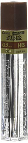 Pentel Super Hi-Polymer Lead 0.3mm HB (300-HB)