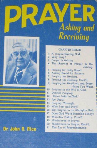 Prayer -- Asking and Receiving