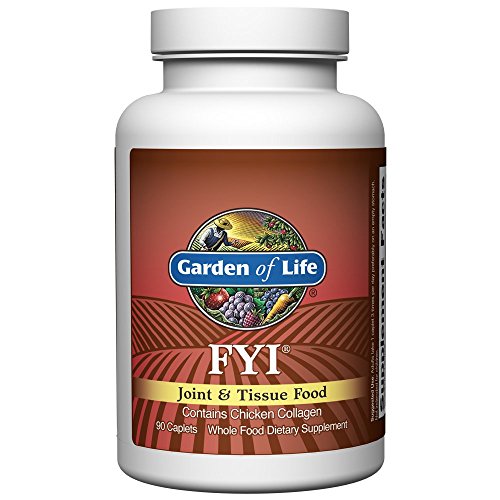 Book Cover Garden of Life Joint and Tissue Support - FYI Joint Supplement with Chicken Collagen Type II, 90 Caplets