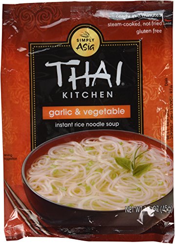 Book Cover Thai Kitchen Instant Rice Noodle Soup, Garlic and Vegetables, 1.6-Ounce Unit (Pack of 12)