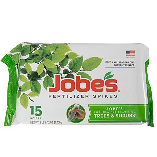 Book Cover Jobe’s, 01660, Fertilizer Spikes, Tree & Shrubs, Includes 15 Spikes, 12 ounces, Brown