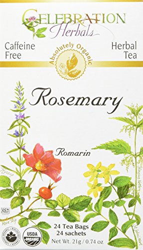 Book Cover CELEBRATION HERBALS Rosemary Leaf Tea Organic 24 Bag, 0.74 Ounce