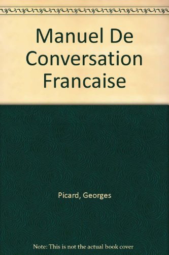 Manuel De Conversation Francaise