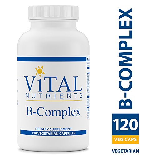 Book Cover Vital Nutrients - B-Complex - Balanced High Potency B Vitamin Complex - Supports Energy Production, Metabolism and Heart Health - Gluten Free - 120 Vegetarian Capsules