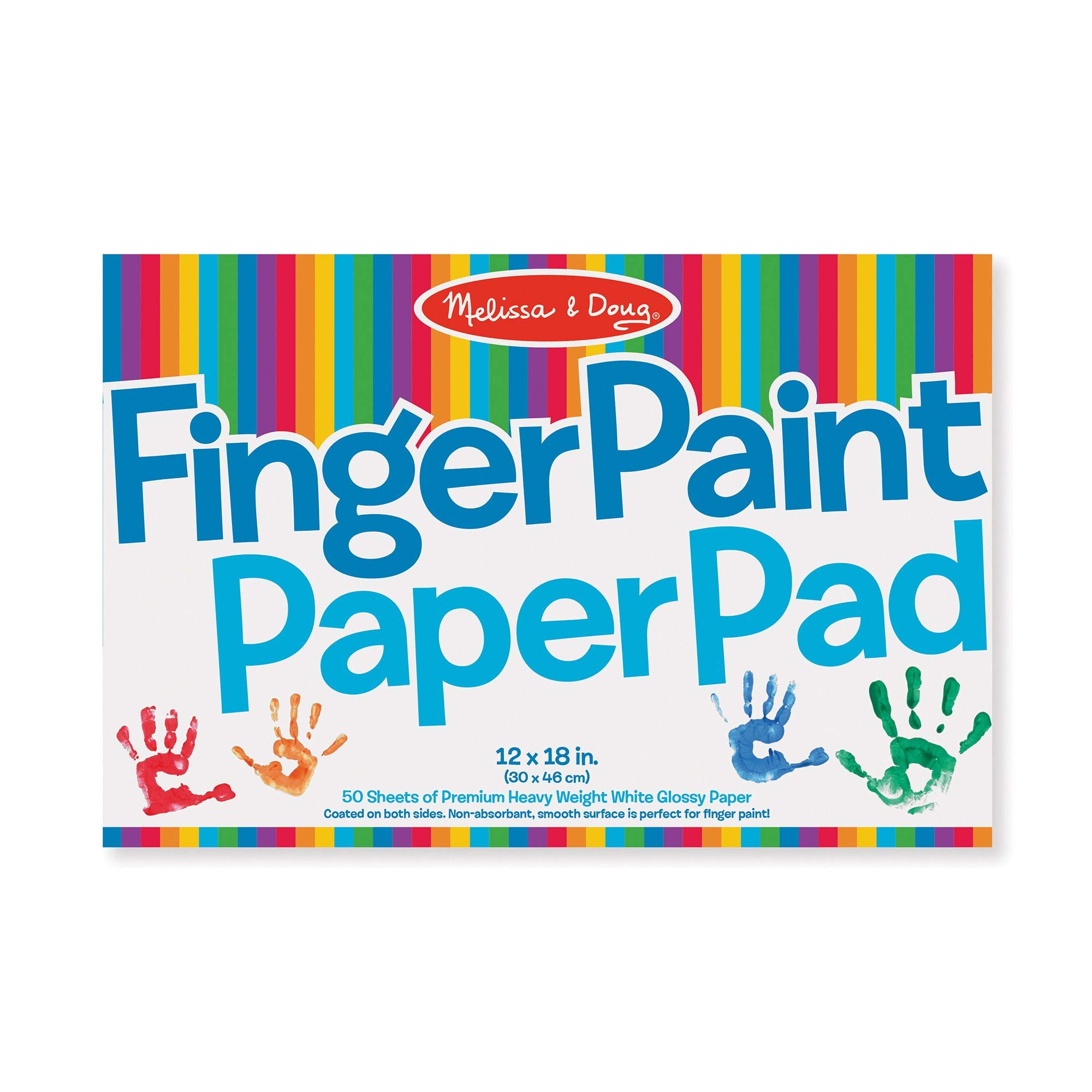 Book Cover Melissa & Doug Finger Paint Paper Pad (12