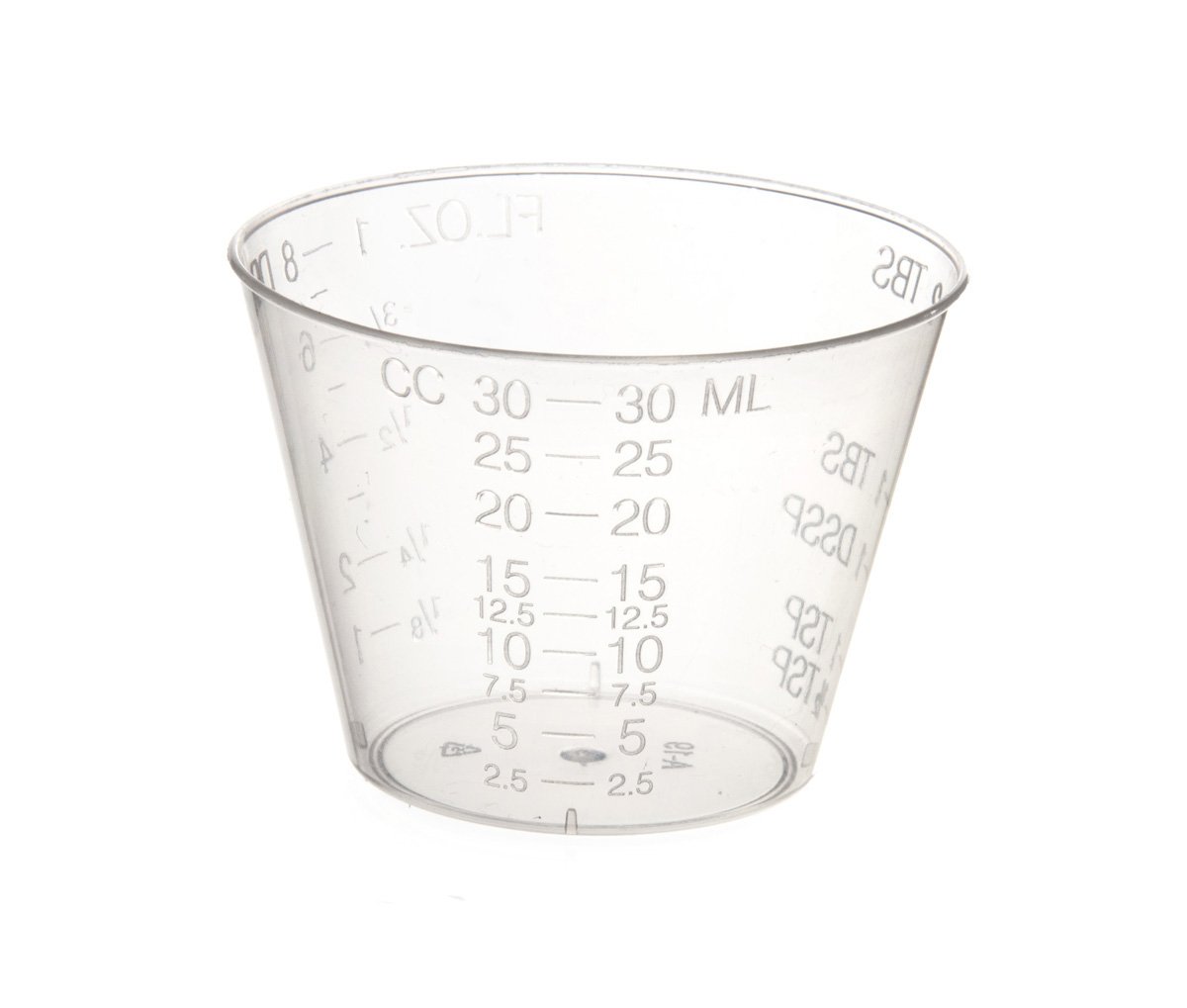 Non-Sterile Graduated Plastic Medicine Cups, 100 Count