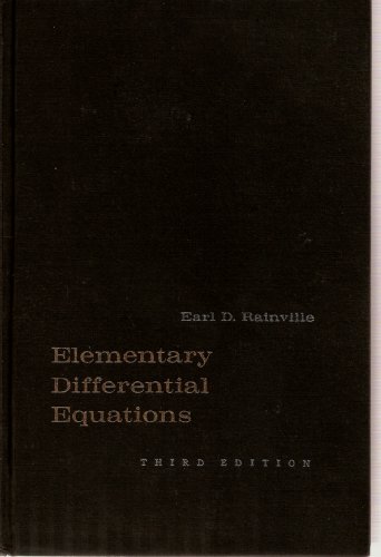Elementary Differential Equations