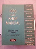 1969 Car Shop Manual 5 Volume Set - Falcon Fairlane Mustang Thunderbird Montego Cougar Meteor Mercury Lincoln Continental & Mark III - Chassis, Electrical, Engine, body, Maintenance, Lubrication