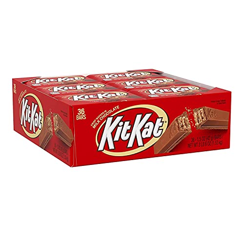 Book Cover Kit Kat Milk Chocolate Candy Bar, 1.5 Oz Bars (Pack of 36)