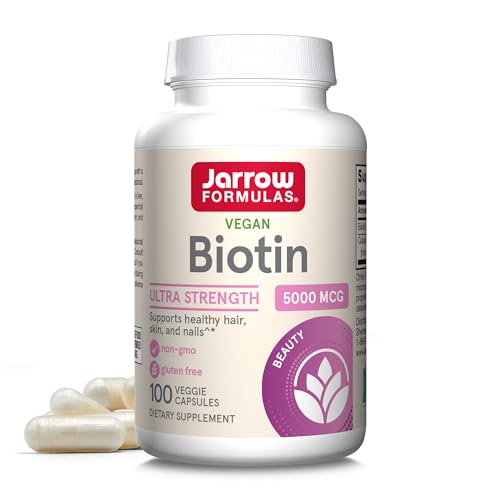 Jarrow Formulas Biotin, 5000mcg - 100 Caps, 100 Capsules
