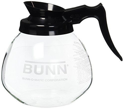 Book Cover BUNN 12 Cup Standard Decanter Coffee Pot, Clear/Black