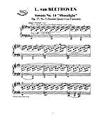 Sonata No. 14 "Moonlight" Op. 27, No. 2: Instantly download and print sheet music