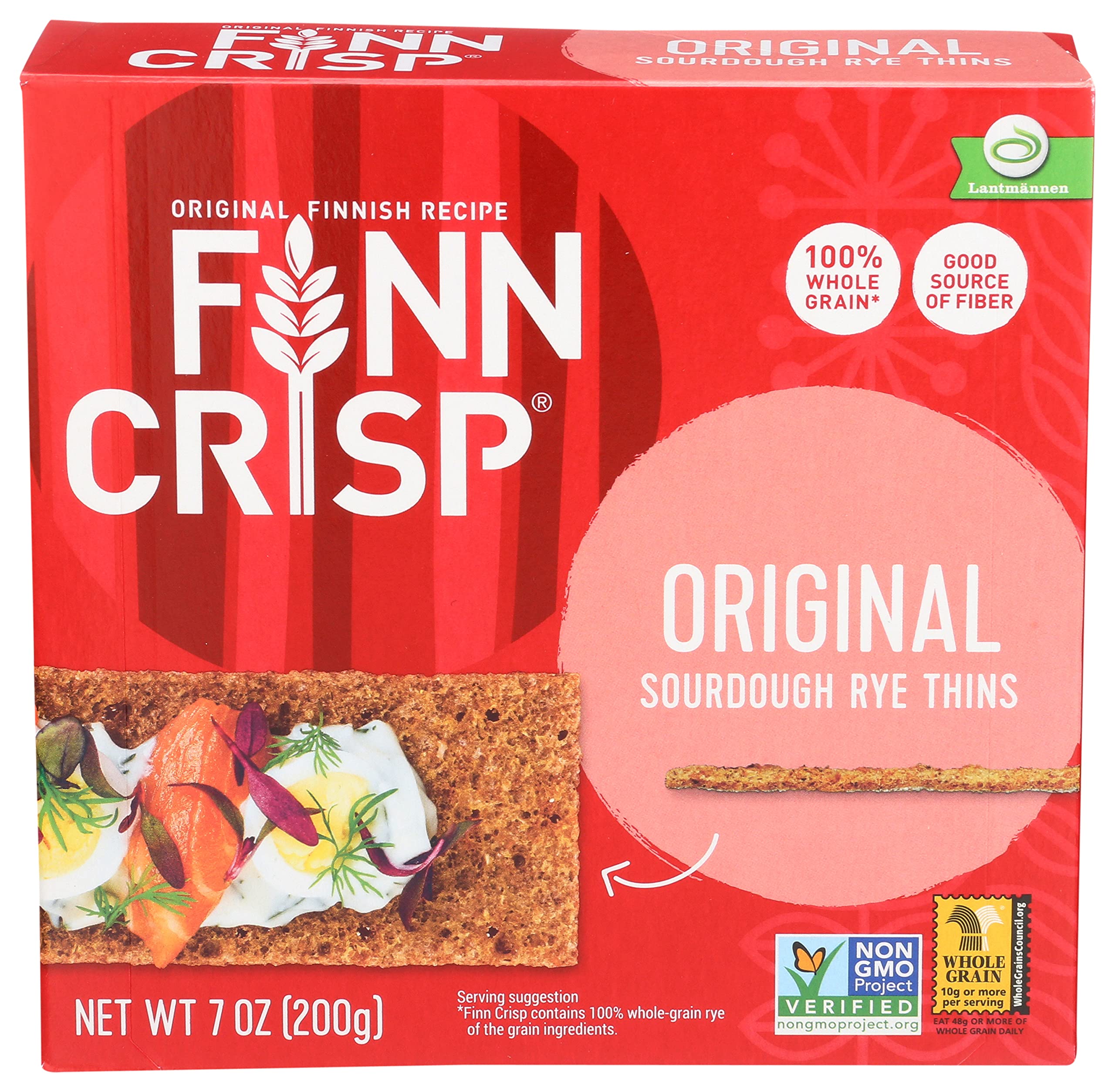 Book Cover Finn Crisp Sourdough Rye Thins, Original Crispbread, 7 Ounce Boxes (Pack of 9) Original 7 Ounce (Pack of 9)