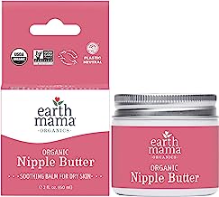Book Cover Organic Nipple Butter Breastfeeding Cream by Earth Mama | Lanolin-free, Safe for Nursing & Dry Skin, Non-GMO Project Verified, 2-Fluid Ounce (Packaging May Vary)