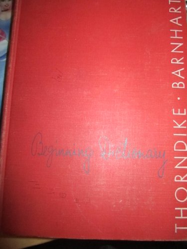 Thorndike And Barnhart Beginning Dictionary