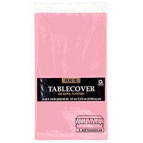 Amscan International Nappe en plastique Rose