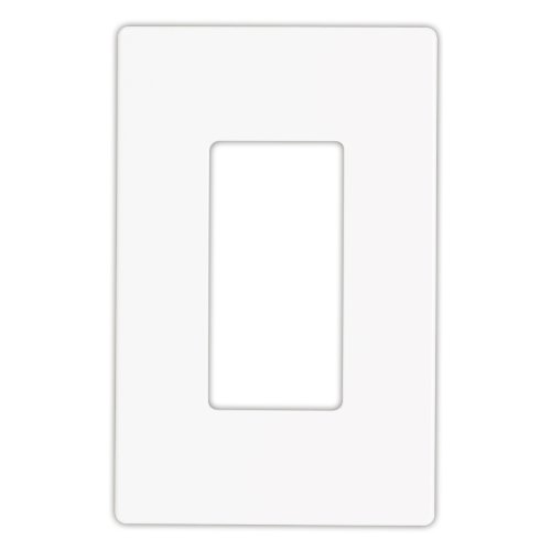 EATON Wiring 9521WS Aspire Screwless Wallplate, 1-Gang, White Satin