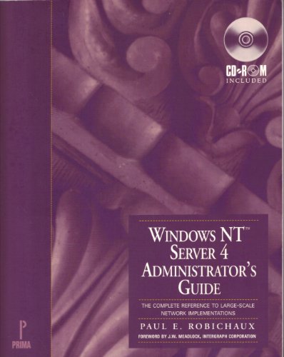 Windows NT Server 4 Administrator's Guide