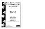 New Developments In Special Education