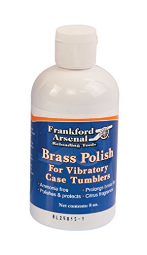 Frankford Arsenal 8 oz. Bottle of Ammonia-Free Quick-N-EZ Brass Polish for Tumbler and Reloading