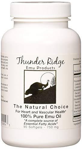 Book Cover Thunder Ridge Emu Products 100% Pure Oil Softgels, 90 Count