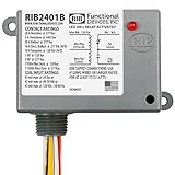 Functional Devices RIB2401B Power Relay, 20 Amp SPDT, 24 Vac/dc/120 Vac Coil, NEMA 1 Housing