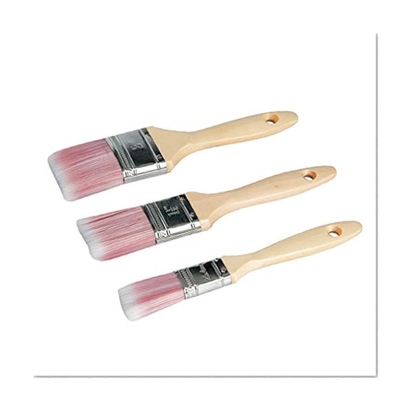Silverline 675077 Lot de 3 pinceaux synthétiques