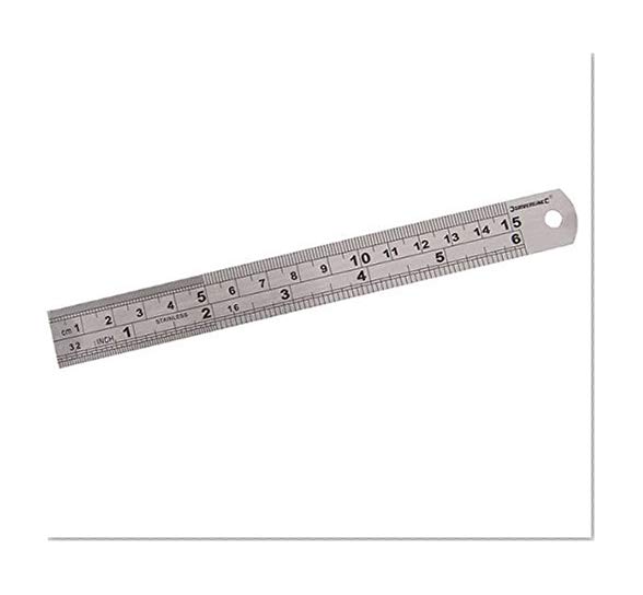 Silverline MT65 Réglet en inox 15 cm