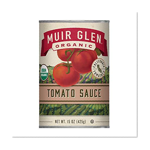 Muir Glen Organic Tomato Sauce, No Sugar Added, 15 Ounce Can (Pack of 12)